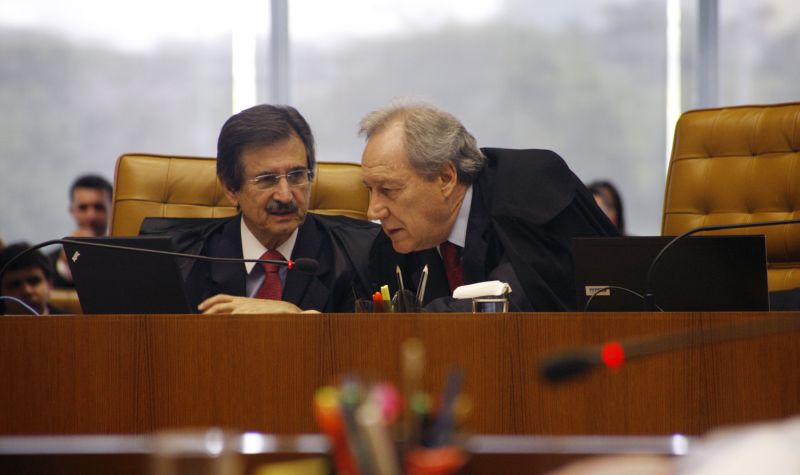 Peluso e Lewandowski: os dois ministros foram os únicos a votar; decidiram contra o MP | Gervásio Baptista/STF