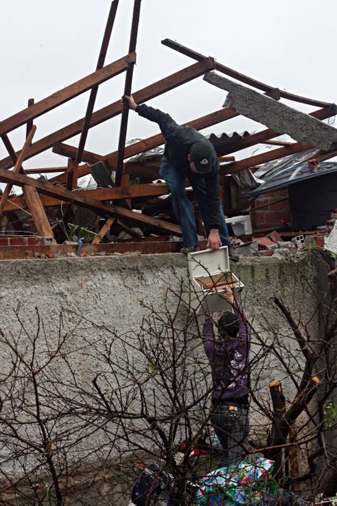 Araucária, na região metropolitana de Curitiba, foi uma das cidades afetadas pelo vento e pelas chuvas | 