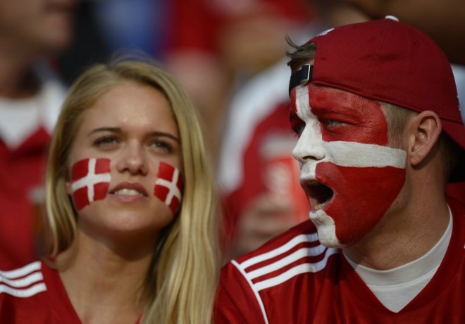 Dinamarqueses antes do duelo com a Holanda | 