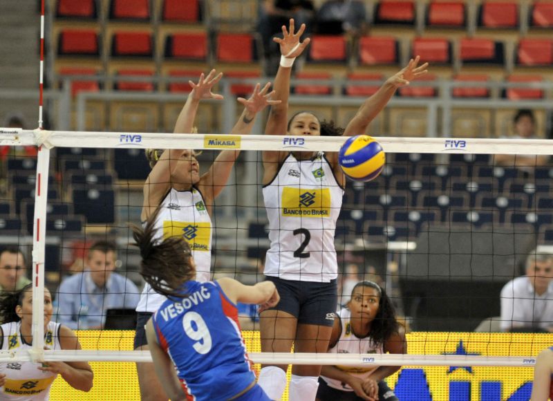 O bloqueio do Brasil funcionou contra a Sérvia | FIVB