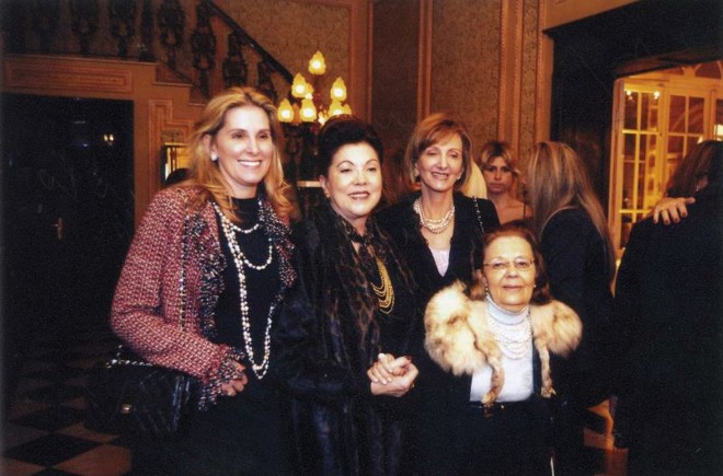 Maria do Rosário do Amaral Antunes, Vera Lupion, Rosarinho do Amaral e Clotilde Germiniani |