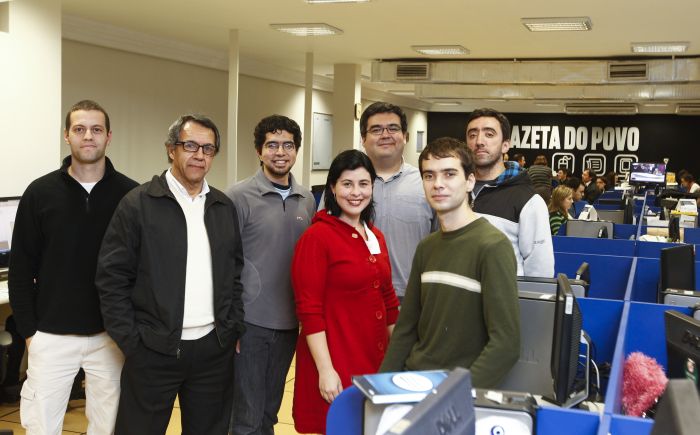 Equipe de correspondentes da Gazeta nos Jogos Olimpícos: Daniel Castellano, Edson Militão, Adriano Ribeiro, Adriana Brum, Marcos Xavier Vicente, Marco Sanchotene e André Pugliesi | Daniel Castellano / Gazeta do Povo
