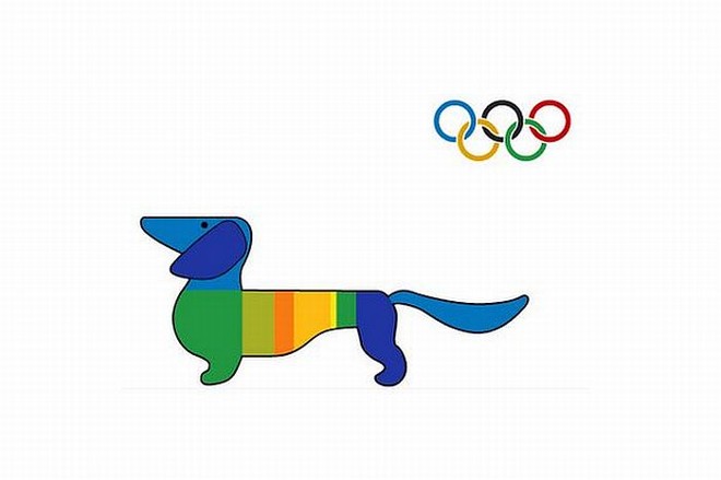 Waldi, mascote das Olimpíadas de Munique em 1972: cachorrinho da raça dachshund, o popular linguicinha, representava a resistência, tenacidade e agilidade dos atletas | 