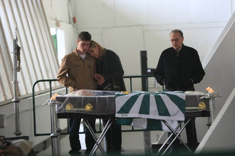 Corpo de Vinícius Coelho foi velado no Couto Pereira | Aniele Nascimento / Gazeta do Povo