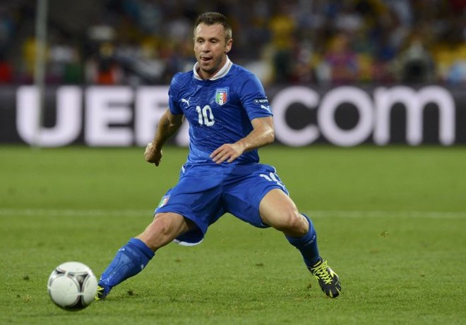 O atacante italiano Cassano | 