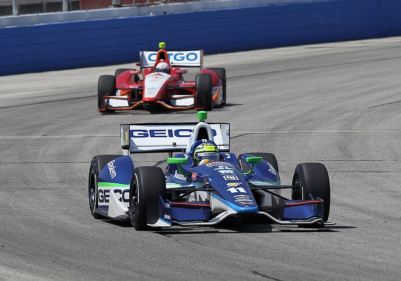 Tony Kanaan foi o melhor brasileiro na prova, chegando em segundo | Jonathan Daniel / AFP
