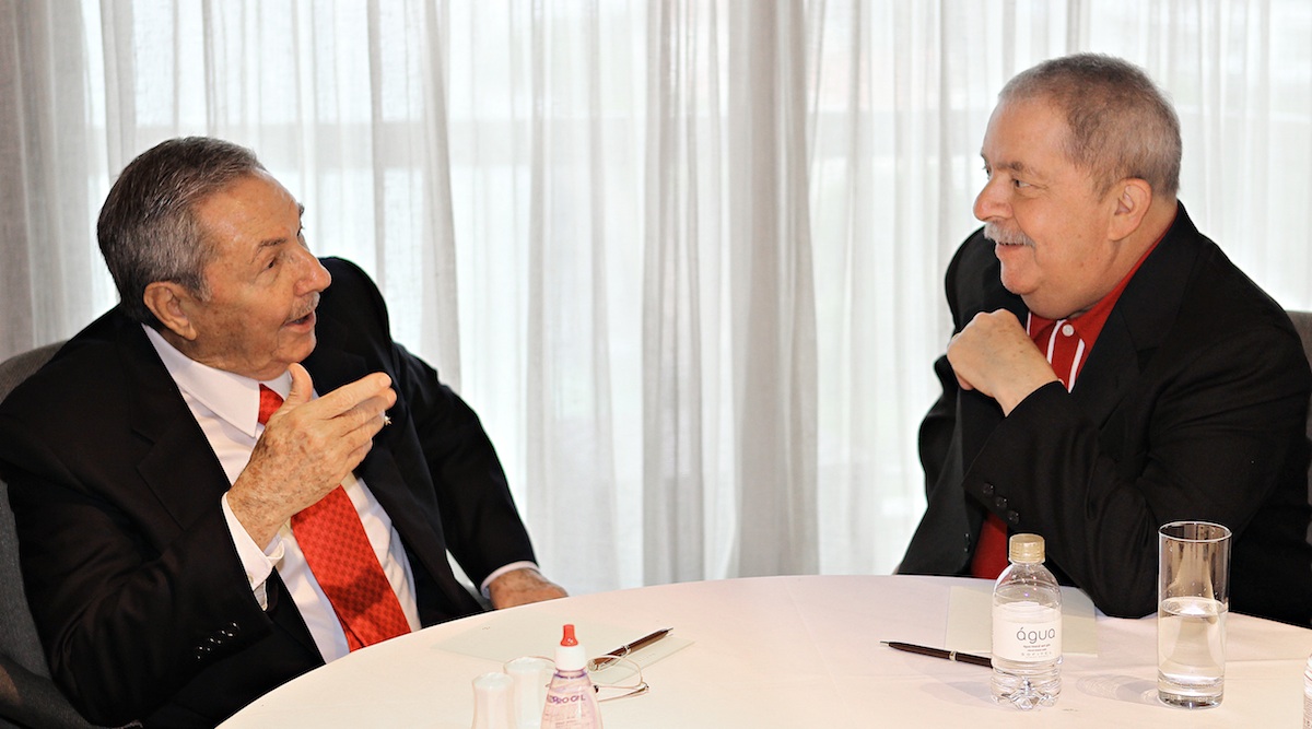 Ex-presidente Lula em encontro com o líder cubano Raul Castro | Ricardo Stuckert/Instituto Lula