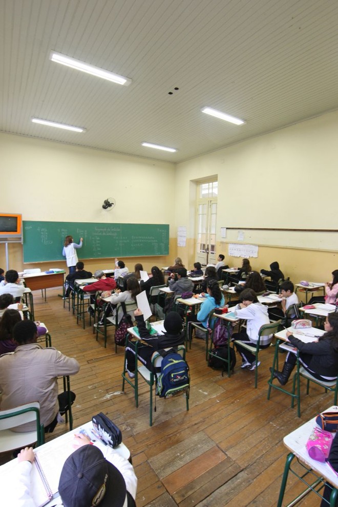 Aula no Colégio D. Pedro II | 