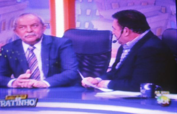Lula no programa do Ratinho: Quem inventou a história [do mensalão] que prove a história | Reprodução:SBT