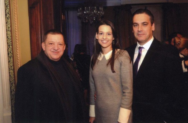 O colunista com Laura