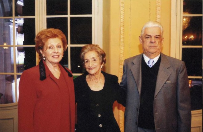 Iolanda Watfe Macedo, Angelina de Moura Bueno e Chico Macedo |