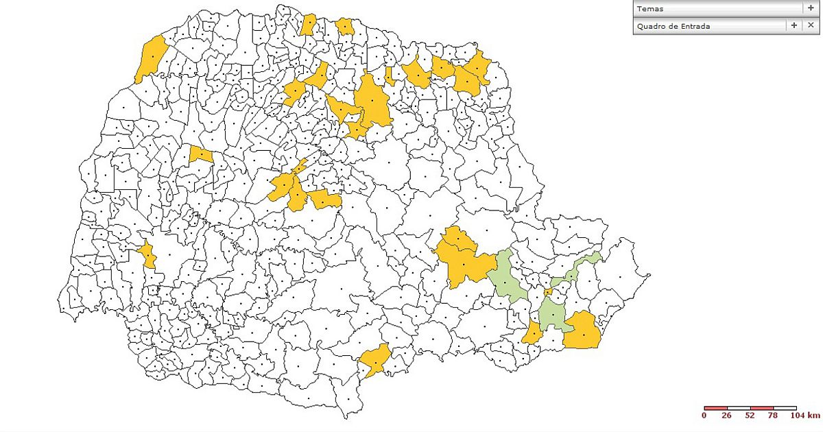 O relatório atualizado da Defesa Civil aponta que o número de pessoas afetadas pela chuvarada aumentou e já chega a 63 mil pessoas em 24 cidades | Defesa Civil do Paraná / Divulgação