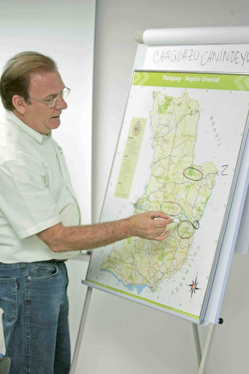 Ovídio Zanquet, gerente-geral da cooperativa agrícola Lar, que defende o novo governo paraguaio | Christian Rizzi/Gazeta do Povo