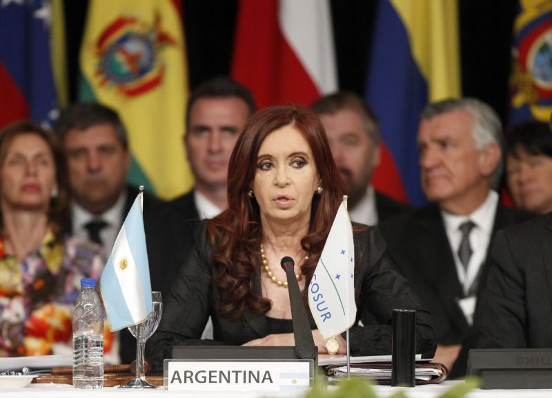 Presidente da Argentina Cristina discursa na Cúpula do Mercosul | REUTERS/Enrique Marcarian