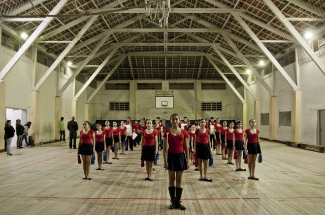 Fanfarra da Escola Municipal Coronel Durival de Brito e Silva, do bairro Cajuru, em Curitiba |