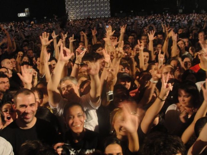 Uma multidão de 7 mil pessoas lotou o Espaço das Américas em São Paulo |