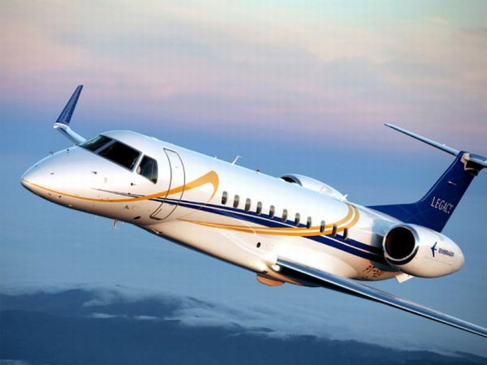 Jato Legacy 600 da Embraer: modelo será produzido na China | Reprodução/Embraer