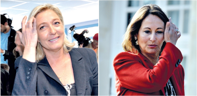 Marine Le Pen, da extrema-direita, ficará fora da Assembleia; Ségolène Royal, ex do presidente Hollande, se diz traída | Fotos: Philippe Huguen/AFP e Jean-Pierre Muller/AFP