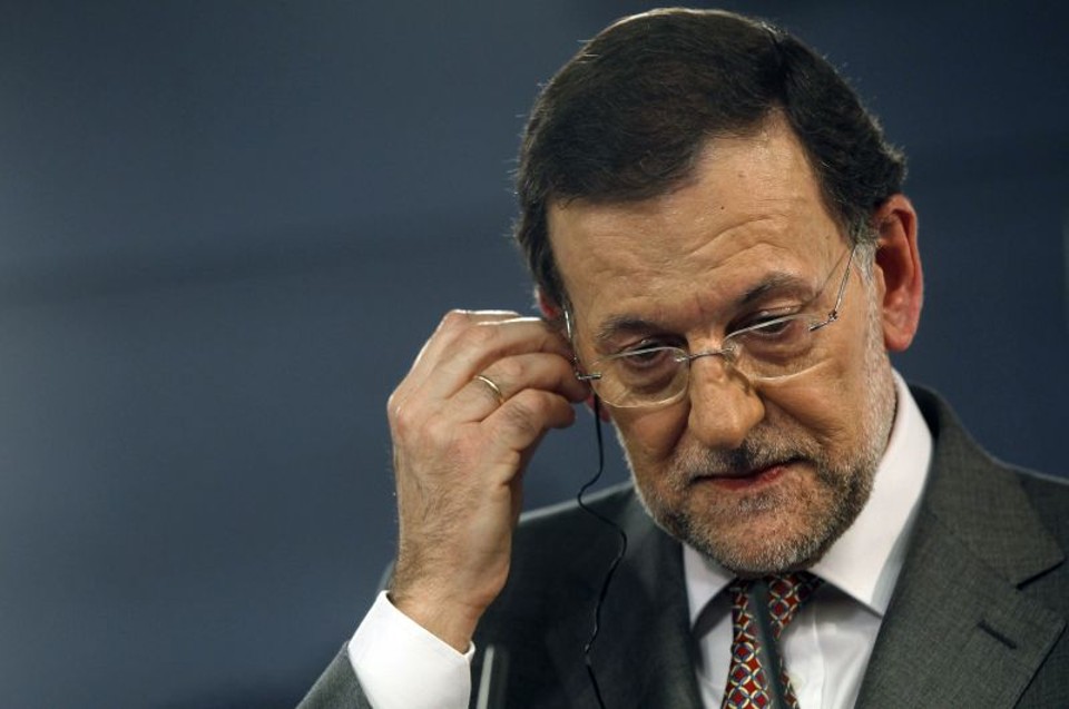 O primeiro-ministro espanhol, Mariano Rajoy, durante uma conferência de imprensa em Madri | Reuters