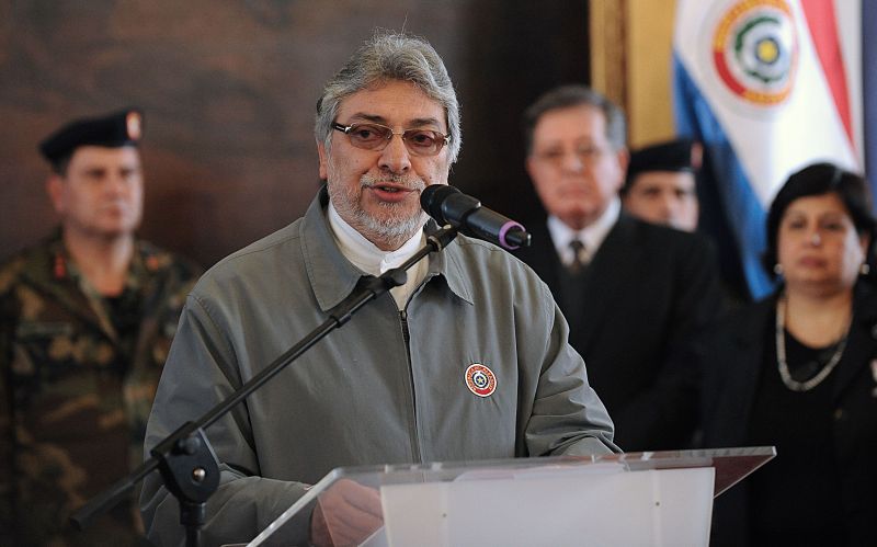 Fernando Lugo faz declaração em Assunción sobre pedido de impeachment | AFP PHOTO/Norberto DUARTE