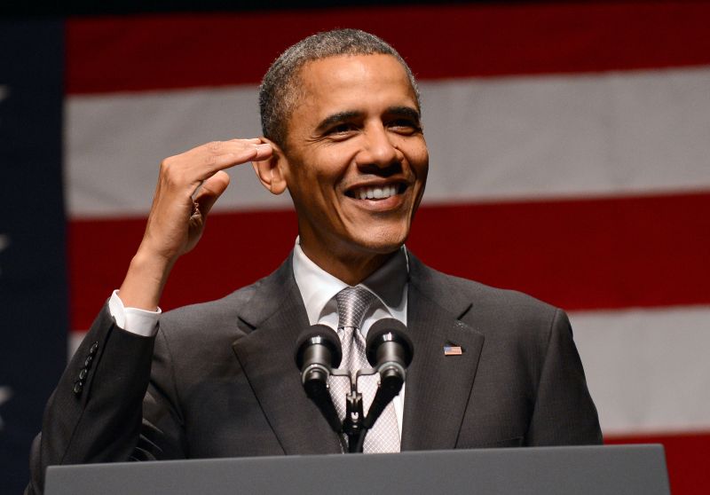 Presidente Barack Obama discursou, na terça-feira, durante concerto promovido para arrecadar fundos para a sua campanha, em Miami | AFP PHOTO/Jewel Samad