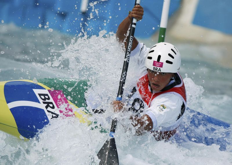 A canoísta brasileira Ana Sátila disputou em Londres sua primeira Olimpíada. Objetivo agora é Rio-2016 | Reuters