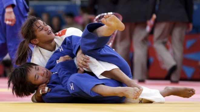 A acirrada luta das quartas de final contra a chinesa Shugen Wu foi decidida por um yuko | 