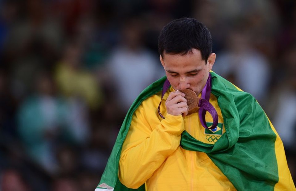 Felipe Kitadai foi o responsável pela primeira medalha do Brasil nos Jogos de Londres: um bronze | AFP