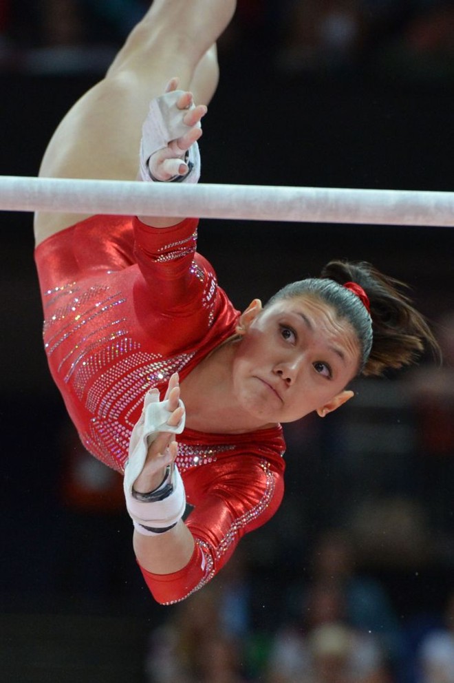 Apresentação campeã: Kyla Ross, da equipe norte-americana |