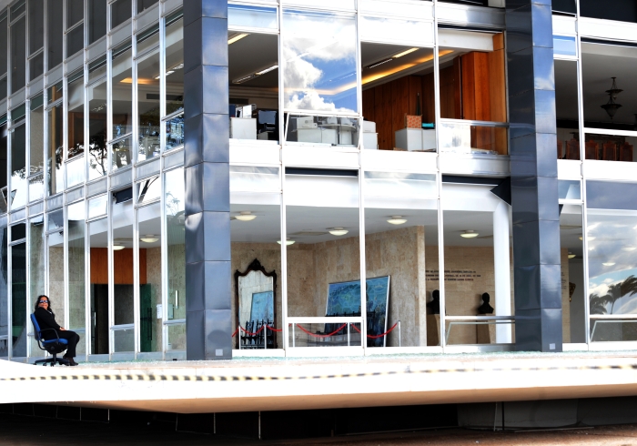 Fachada do STF ficou bastante danificada | Elza Fiúza/ABr