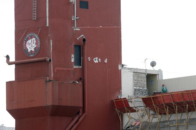 Obras na Arena da Baixada para a Copa do Mundo de 2014 | 