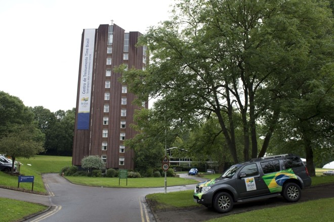 Vista do alojamento brasileiro no Crystal Palace | 