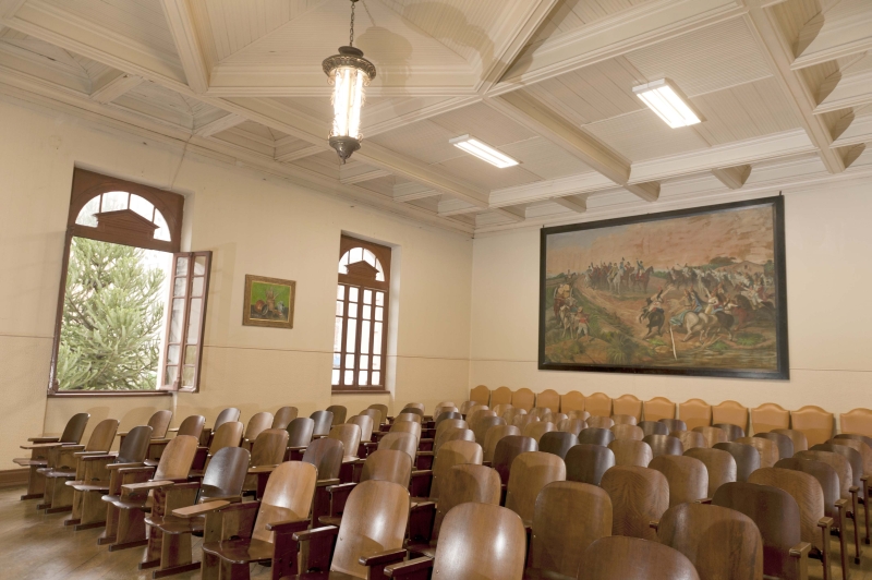 Auditório do Instituto de Educação do Paraná: 136 anos formando professores no estado | Marcelo Andrade / Gazeta do Povo