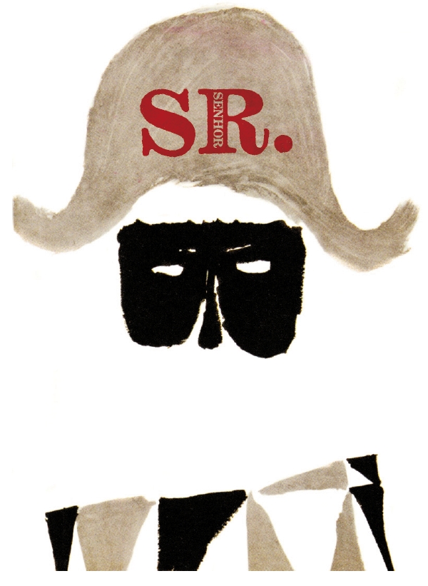 Ilustração do pintor, desenhista e gravador Glauco Rodrigues (1929-2004) para a edição de número 36 da revista Senhor, publicada em fevereiro de 1962 | Glauco Rodrigues