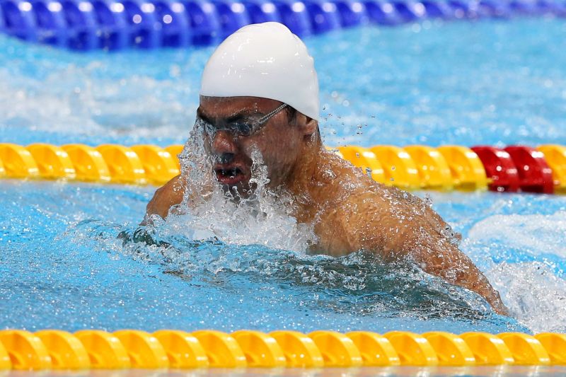 Felipe França não conseguiu chegar às finais dos 100m nado peito | Daniel Ramalho/AGIF/COB