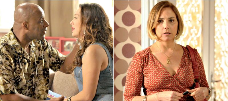 Em Avenida Brasil, o namoro proibido de Olenka e Silas será descoberto por Monalisa no capítulo de hoje | João Cotta/TV Globo