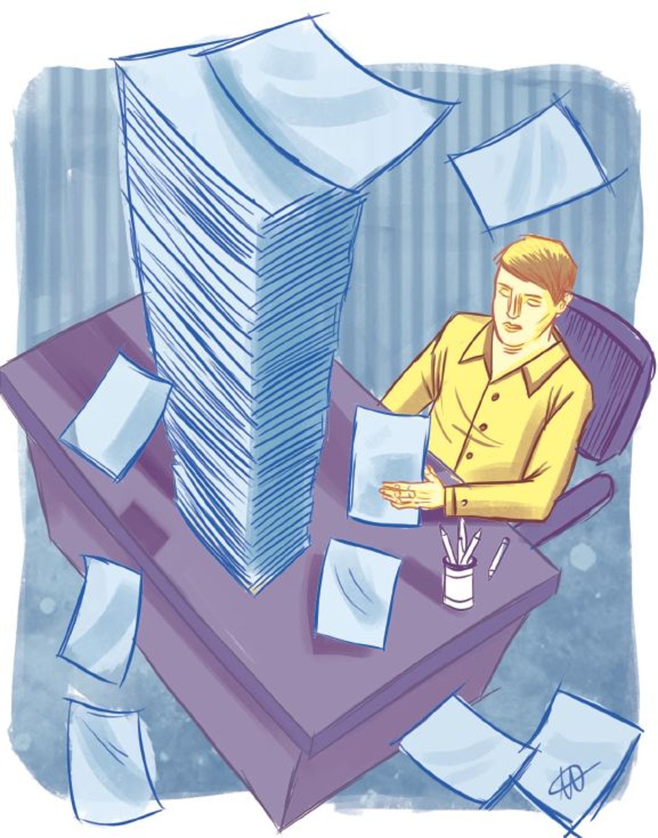 Empresas reduzem uso de papel |
