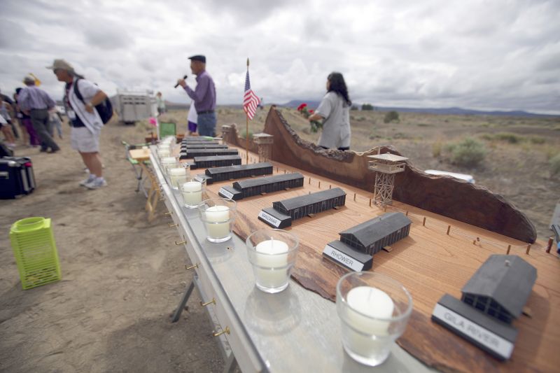 Maquetes dos campos de concentração de japoneses presos nos Estados Unidos durante a Segunda Guerra Mundial | Jim Wilson/ New York Times