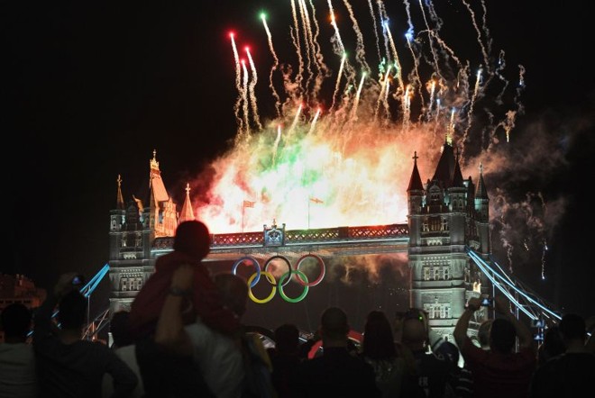 Fogos na cerimônia de abertura | 
