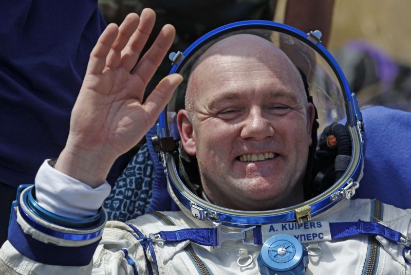 Um dos astronautas da Soyuz | AFP