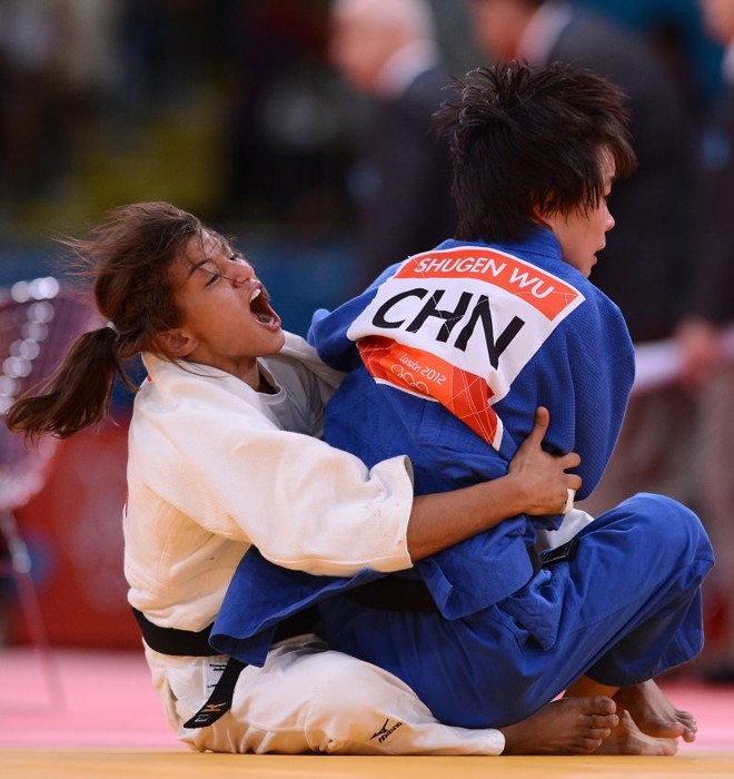 A acirrada luta das quartas de final contra a chinesa Shugen Wu foi decidida por um yuko | 