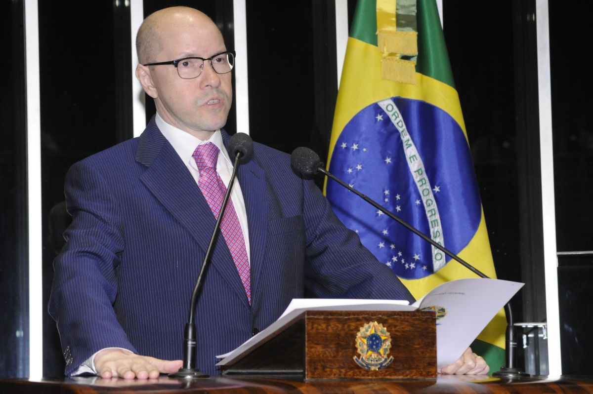 Demóstenes Torrer fez discurso no plenário do Senado, nesta terça-feira, para se defender das acusações | Waldemir Barreto/Agência Senado