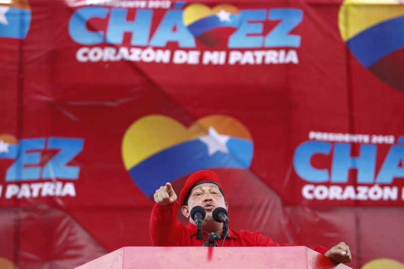 Hugo Chávez durante discurso neste domingo | REUTERS/Carlos Garcia Rawlins