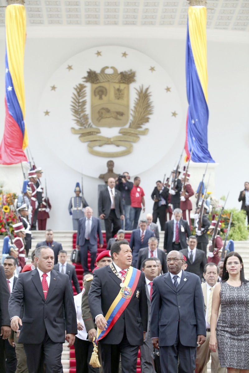 Chávez participa das comemorações do 201º aniversário da independência da Venezuela | Palácio de Miraflores/Reuters