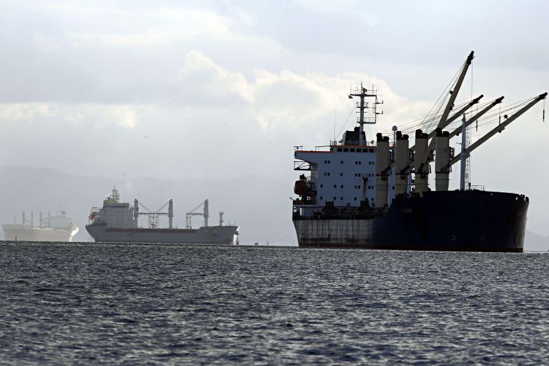 Sobrecarga do porto faz com que alguns navios passem mais de um mês esperando para atracar | Felipe Rosa / Gazeta do Povo