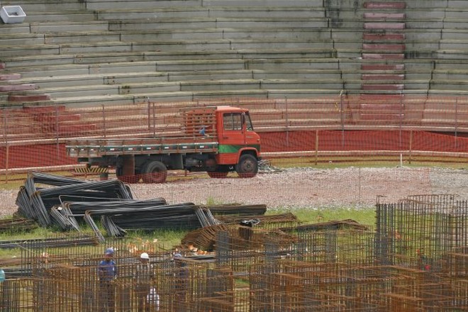 Obras na Arena da Baixada para a Copa do Mundo de 2014 | 