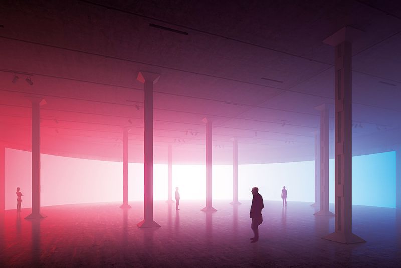 Tanques de petróleo subterrâneos foram transformados em espaços de exposições | Divulgação