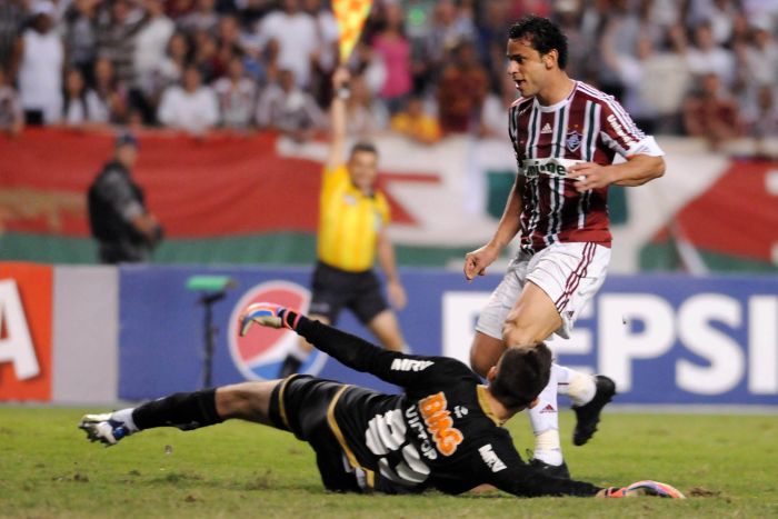 Fred balançou a rede, mas o bandeira Vicente Romano marcou impedimento inexistente | Dhavid Normando / Photocamera