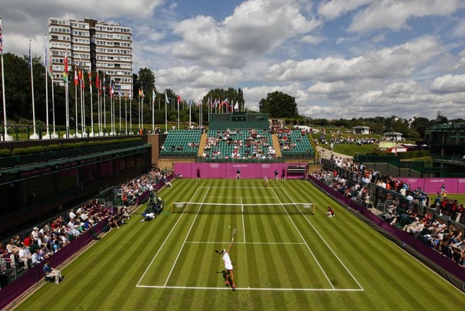 Vista de uma das quadras de Wimbledon | 