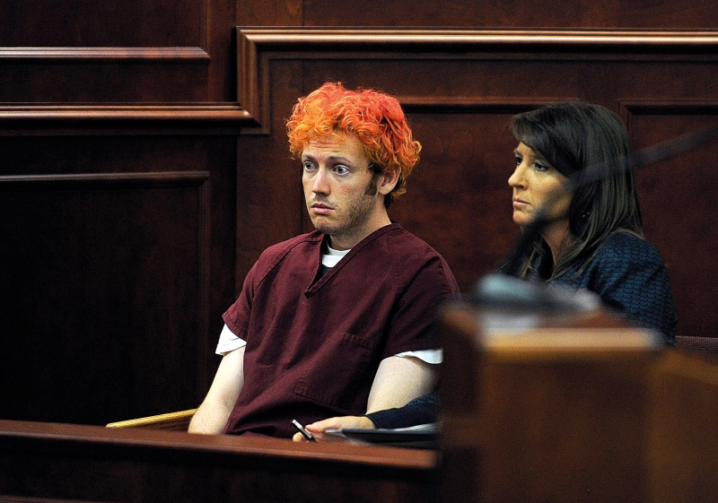 James Holmes, em sua primeira audiência após ter matado 12 pessoas em cinema no Colorado | RJ Sangosti/Reuters